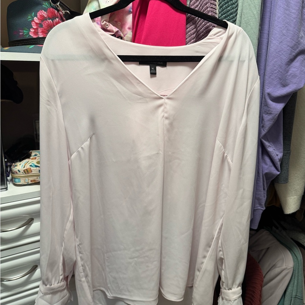 Banana Republic Women's Light Pink Blouse